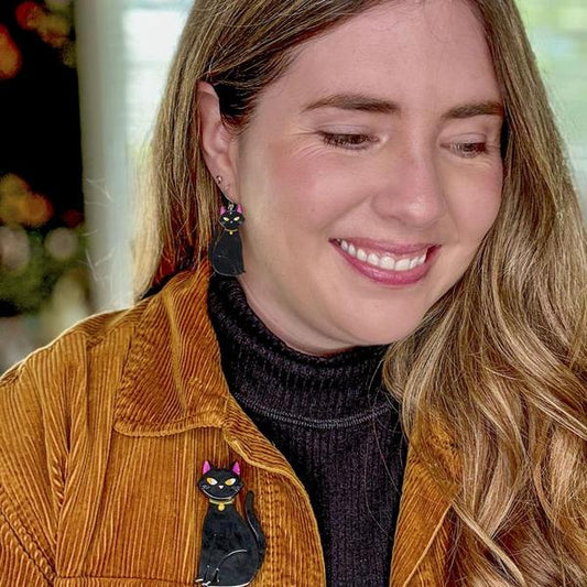 Erstwilder - Bad Luck Charm Drop Earrings (Megan Roy) - 20th Century Artifacts