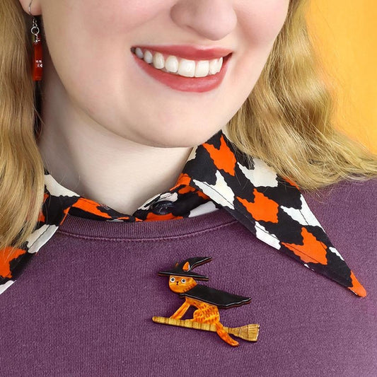 Erstwilder - Bed Knobs & Broomsticks Brooch (Terry Runyan 2) (2023) - 20th Century Artifacts