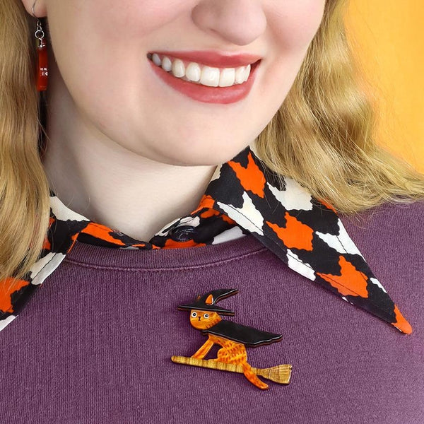 Erstwilder - Bed Knobs & Broomsticks Brooch (Terry Runyan 2) (2023) - 20th Century Artifacts