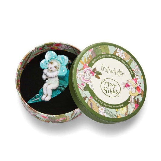 Erstwilder - *** Blue Petal Baby Brooch (2023) FREE GIFT WITH PURCHASE - 20th Century Artifacts