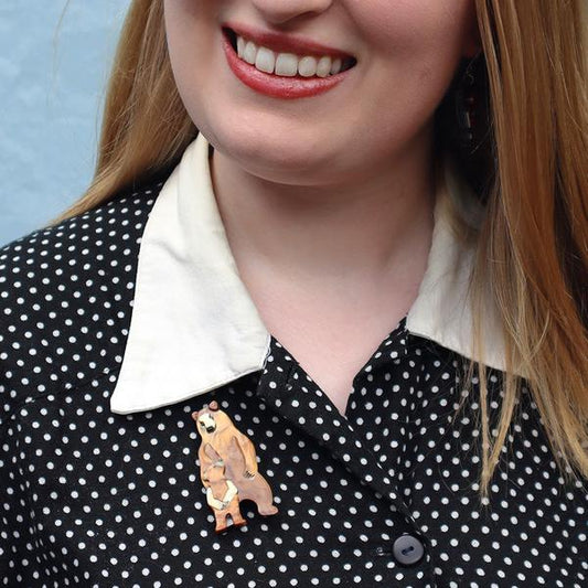 Erstwilder - Bravissimo Bears Brooch - 20th Century Artifacts