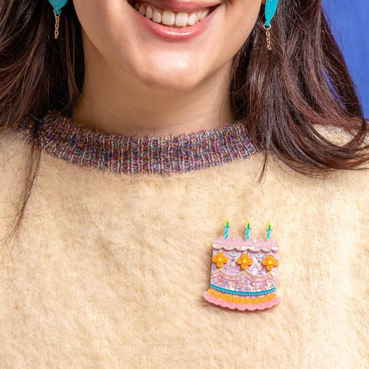 Erstwilder - Celebrations - Hip Hip Hooray Brooch - 20th Century Artifacts