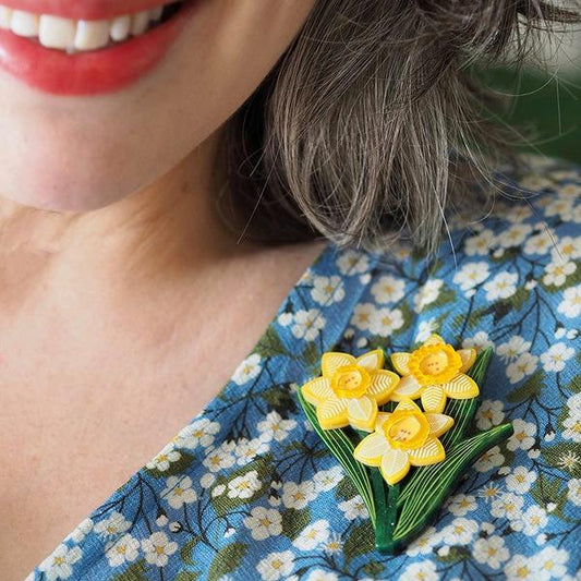 Erstwilder - Delightful Daffodils Brooch (Jocelyn Proust) (2025) - 20th Century Artifacts