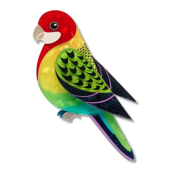 Erstwilder - Eastern Rosella Brooch - 20th Century Artifacts