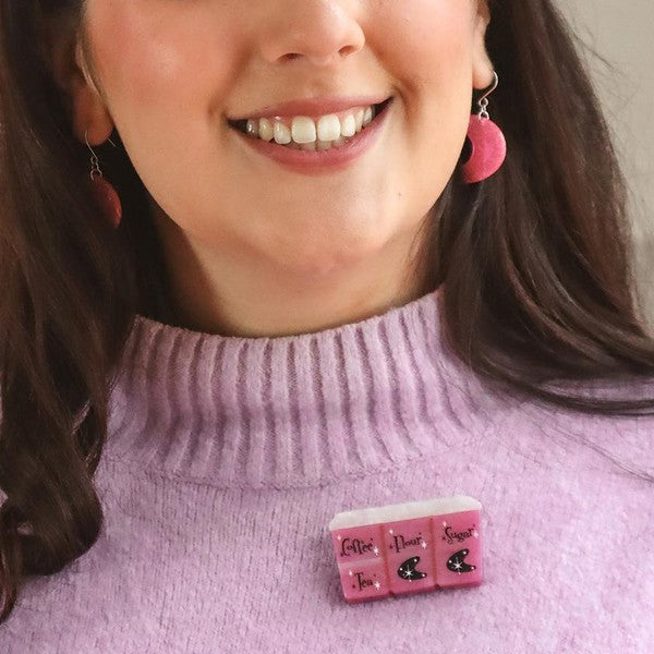 Erstwilder - Essential Ingredients Brooch (Pink) (2023) - 20th Century Artifacts