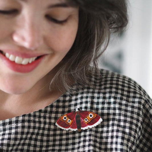 Erstwilder - Fluttering Bogong Moth Brooch (Jocelyn Proust) (2022) - 20th Century Artifacts