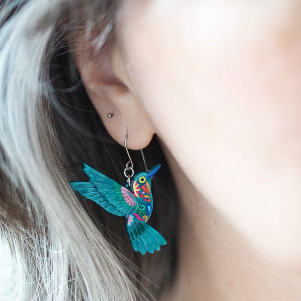 Erstwilder - Frida's Hummingbird Drop Earrings (Frida Kahlo) - 20th Century Artifacts