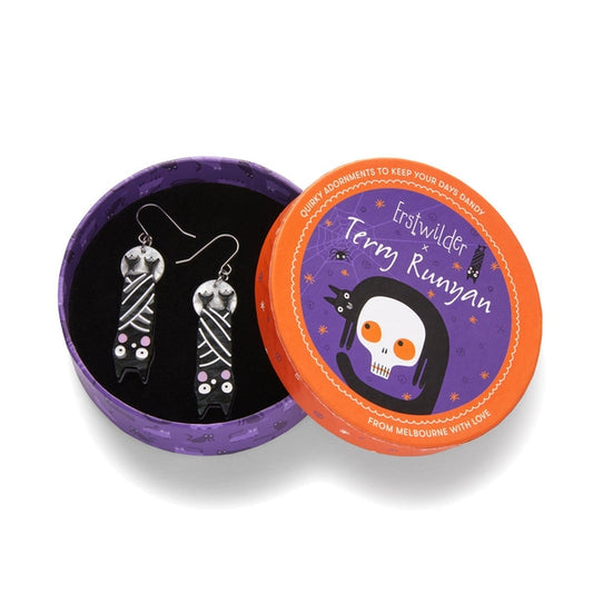 Erstwilder - Halloween Hang-up Bat Drop Earrings (Terry Runyan 2) (2023) - 20th Century Artifacts