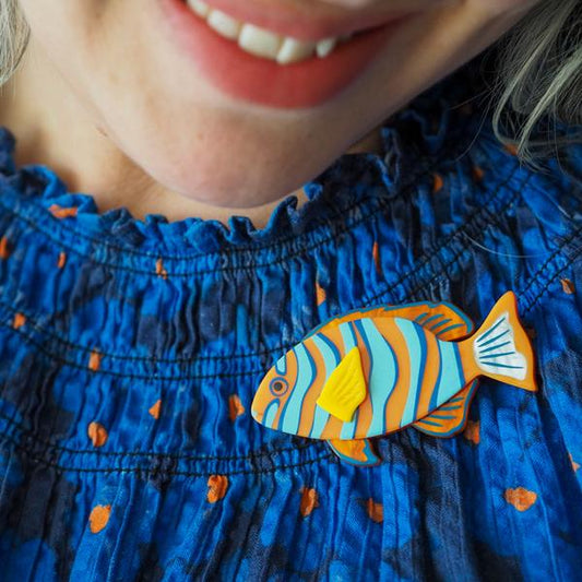 Erstwilder - Harlequin Tuskfish Brooch (2025) - 20th Century Artifacts