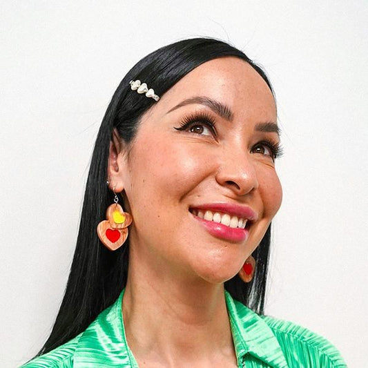 Erstwilder - Katherine Sabbath - Lolly Heart Cookies Drop Earrings - 20th Century Artifacts