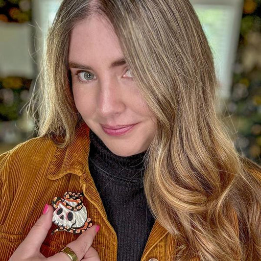 Erstwilder - Macabre Memento Brooch (Megan Roy) (imperfect) - 20th Century Artifacts