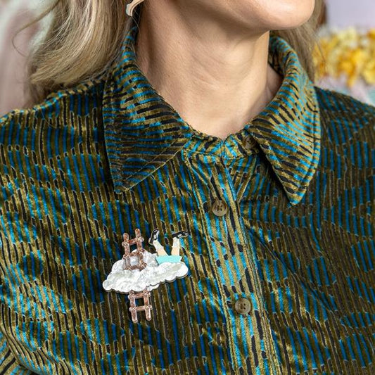 Erstwilder - Magic Faraway Tree - On to the next Land! Brooch - 20th Century Artifacts