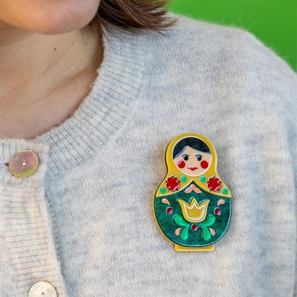 Erstwilder - Matryoshka Memories Toy Brooch (2025) - 20th Century Artifacts