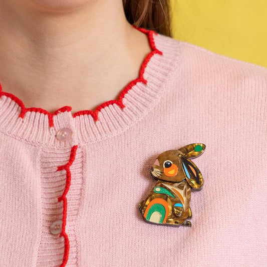Erstwilder - Milo the Bunny Brooch - 20th Century Artifacts