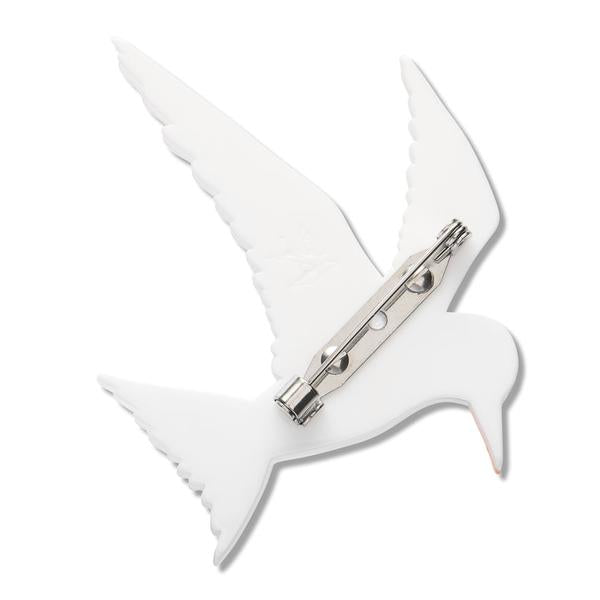 Erstwilder - New Zealand Fairy Tern Brooch - 20th Century Artifacts
