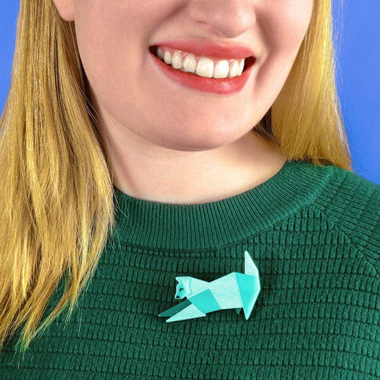 Erstwilder - Origami - Kitty Cat, Kitty Cat Brooch - 20th Century Artifacts