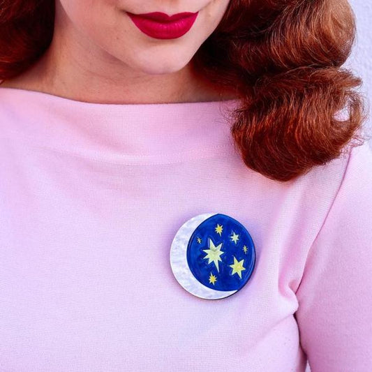 Erstwilder - Our Lovely Luna Moon Brooch (2020) - 20th Century Artifacts