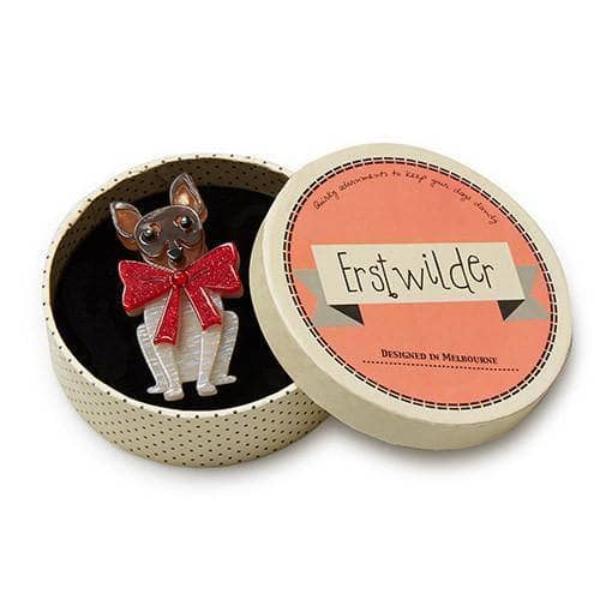 Erstwilder - Russell Bow Jack Russell Dog Brooch (2016) - 20th Century Artifacts