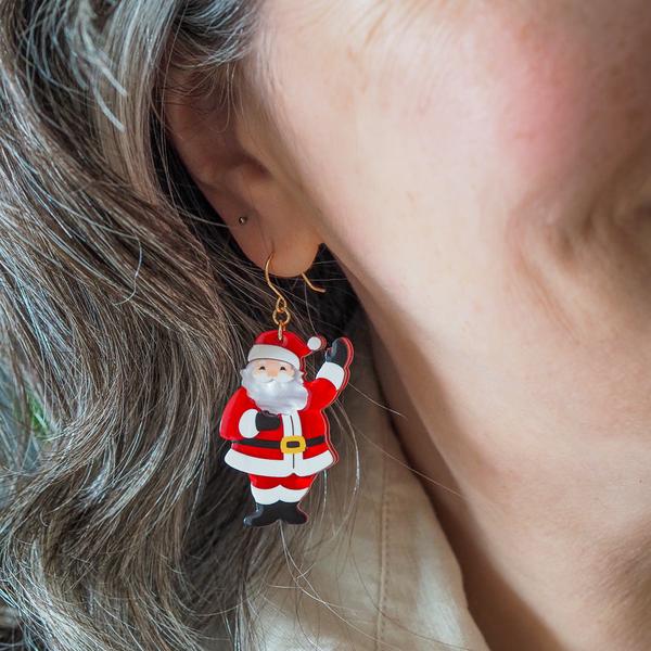 Erstwilder - Santa’s Surprise Drop Earrings - 20th Century Artifacts