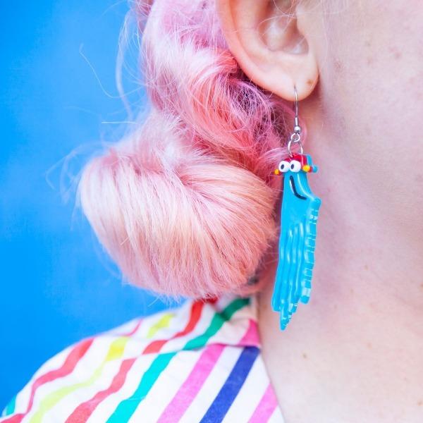 Erstwilder - Sesame Street - Yip Yips Earrings (2019) - 20th Century Artifacts