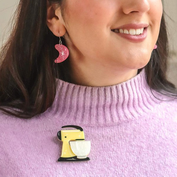 Erstwilder - Spin Me Right Round Brooch (Lemon) (2023) - 20th Century Artifacts