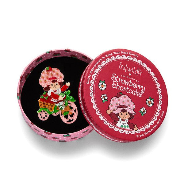 Erstwilder - Strawberry Adventures Await Brooch - 20th Century Artifacts