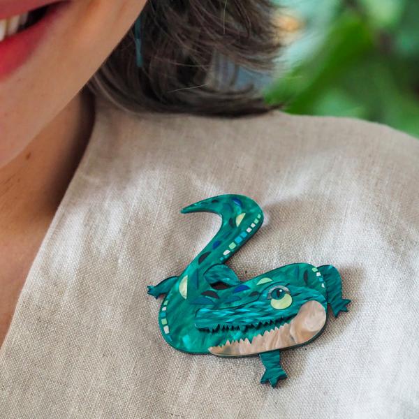 Erstwilder - The Ancient Alligator Brooch (Pete Cromer) (2025) - 20th Century Artifacts