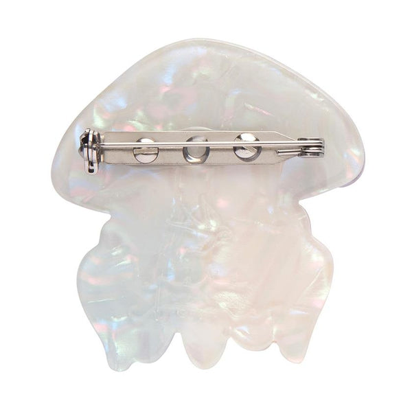 Erstwilder - The Whimsical White Spotted Jellyfish Brooch (Pete Cromer) (2023) - 20th Century Artifacts