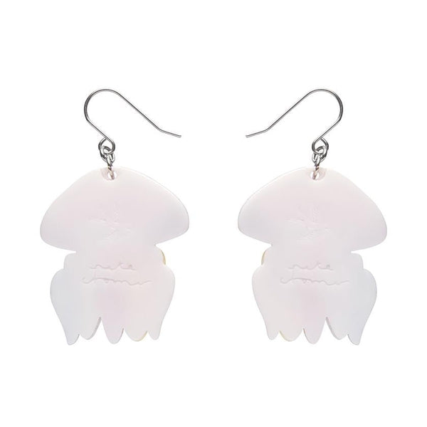 Erstwilder - The Whimsical White Spotted Jellyfish Drop Earrings (Pete Cromer) (2023) - 20th Century Artifacts