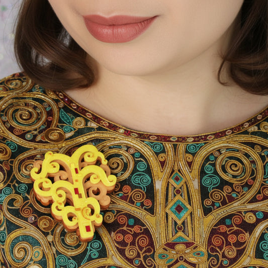 Erstwilder - Tree of Life Gustav Klimt Brooch (2021) - 20th Century Artifacts