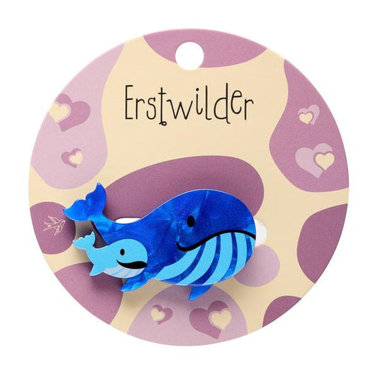 Erstwilder - Whales Simplified Mini Brooch - 20th Century Artifacts