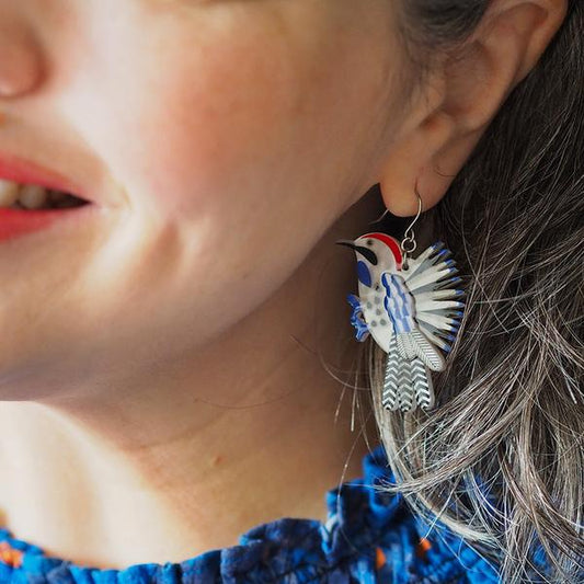 Erstwilder - Wondrous Woodpecker Drop Earrings (Jocelyn Proust) (2025) - 20th Century Artifacts