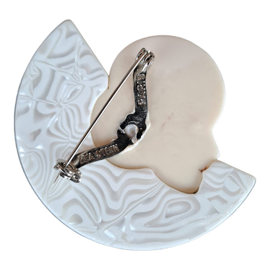 Lea Stein, Paris - Half Collarette Brooch - 20th Century Artifacts