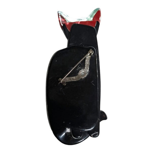 Lea Stein, Paris - Quarrelsome Cat Brooch - 20th Century Artifacts