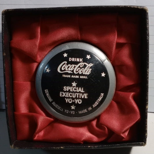 Coca-Cola Special Executive Black and Silver Yo-Yo 1967 - 20th Century Artifacts