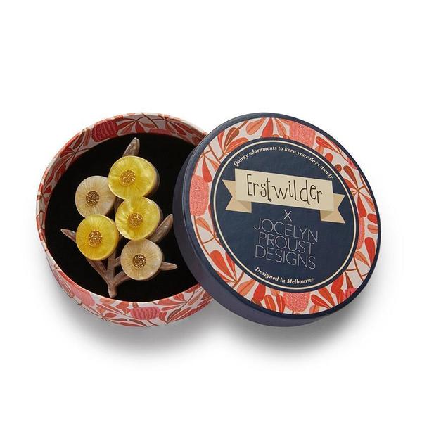 Erstwilder - A Walk in the Wattle Brooch (Jocelyn Proust) (2021) - 20th Century Artifacts