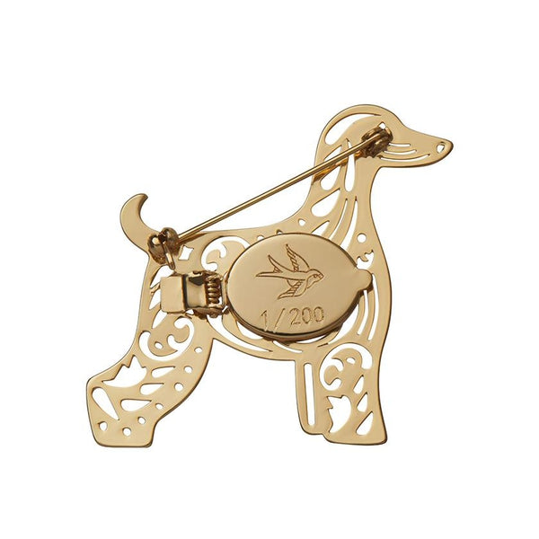 Erstwilder - Ainslee the Afghan Hound Perfume Brooch - 20th Century Artifacts