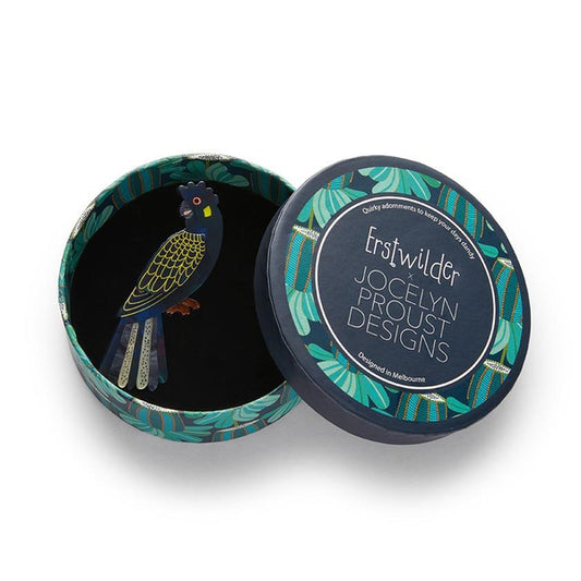 Erstwilder - Bella the Black Cockatoo Brooch (Jocelyn Proust) (2022) - 20th Century Artifacts