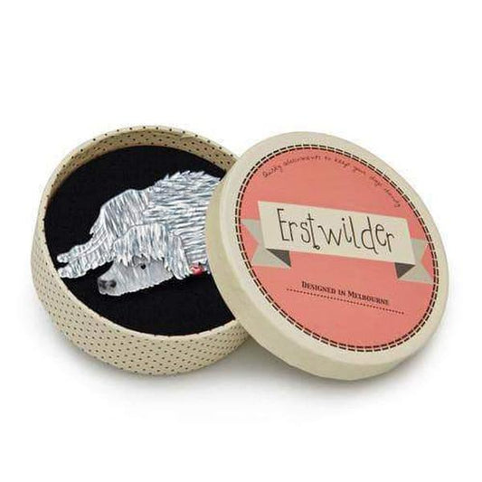 Erstwilder - Conan the Content Wolf Hound Brooch (2015) - 20th Century Artifacts