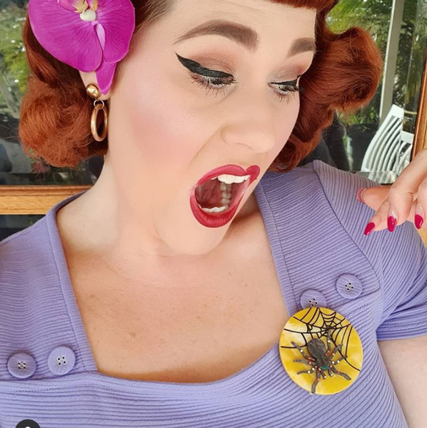Erstwilder - Itsy Bitsy Spider Brooch (2019) - 20th Century Artifacts