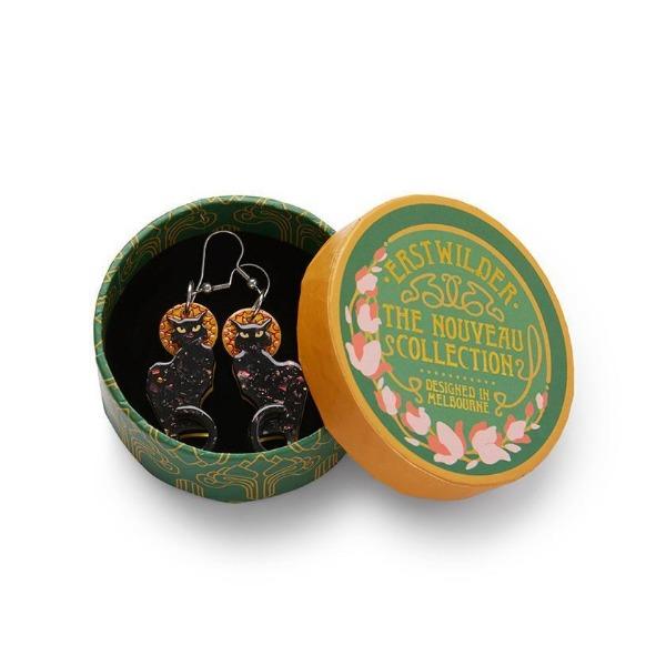 Erstwilder - Le Chat Noir Cat Earrings (2020) - 20th Century Artifacts