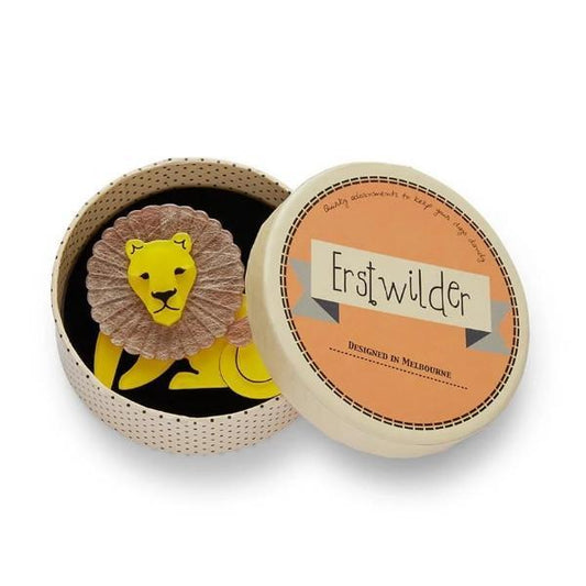 Erstwilder - Len the Lion Brooch (2020) - 20th Century Artifacts