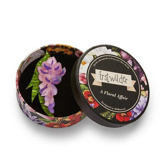 Erstwilder - Lovers' Lane Wisteria Brooch (2021) - 20th Century Artifacts