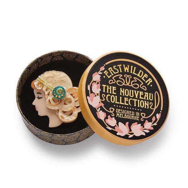 Erstwilder - Mademoiselle Bernhardt Brooch (blonde hair) (2021) - 20th Century Artifacts