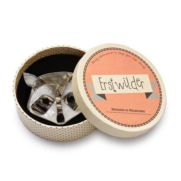 Erstwilder - Masked Trickster Raccoon Brooch (2017) - 20th Century Artifacts