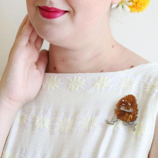 Erstwilder - May Gibbs Banksia Man Brooch (2019) - 20th Century Artifacts