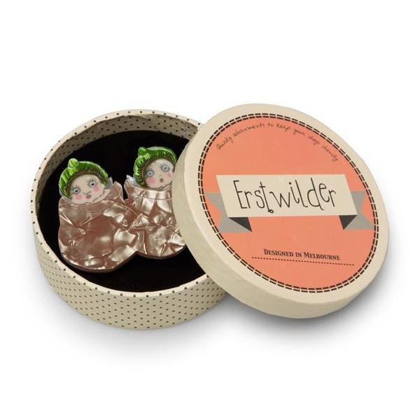 Erstwilder - May Gibbs Snugglepot & Cuddlepie Brooch (2017) (pre-loved) - 20th Century Artifacts