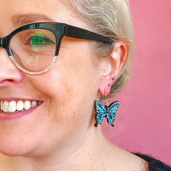 Erstwilder - Melanie Hava - The Butterfly 'Gunggamburra' Earrings - 20th Century Artifacts