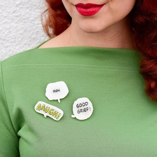 Erstwilder - Peanuts - Good Grief! Brooch (2020) - 20th Century Artifacts
