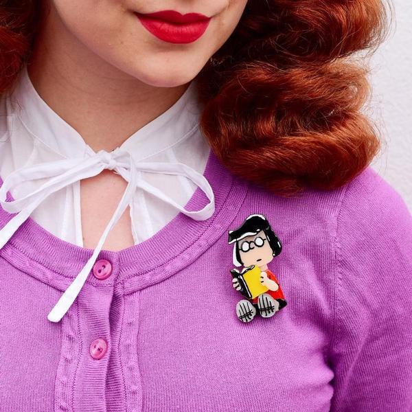 Erstwilder - Peanuts - Marcie Brooch (2020) - 20th Century Artifacts